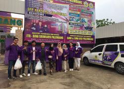 Tebar Keberkahan, BEM dan BGK Institut Teknologi dan Bisnis Bina Sriwijaya Palembang Berbagi Takjil